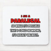 パラレおもしろいガル…非常に可能性の低い マウスパッド (正面)