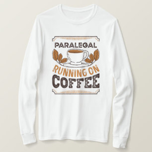 パラレガル・ランニングがコーヒー・カフェインの贈り物に Tシャツ