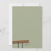 パラレルバーギムナスト招待状 招待状 (裏面)