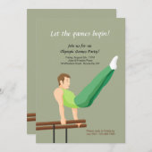 パラレルバーギムナスト招待状 招待状 (正面/裏面)