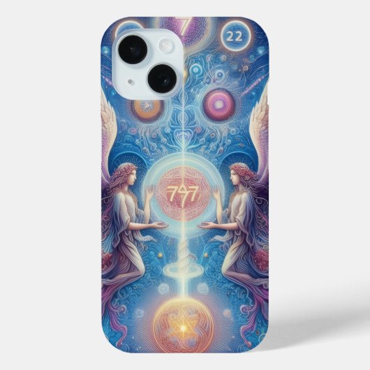 パラレルレルムApple iphone 15の携帯電話ケース。 Case-Mate iPhoneケース (裏面)
