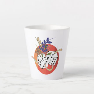 パラレルワールドのサイコロ カフェラテマグ