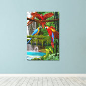 パラロッツ・イン・パラダイス キャンバスプリント (インサイチュ (ウッドフロア))