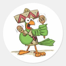 パラロットとマラカス ラウンドシール