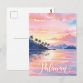 パラワンフィリピン水彩旅行 ポストカード (正面/裏面)