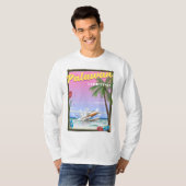 パラワン島 フィリピン 飛行ポスター Tシャツ (正面フル)