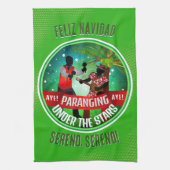 パランセレノフェリズナビダオングリーン キッチンタオル (縦)