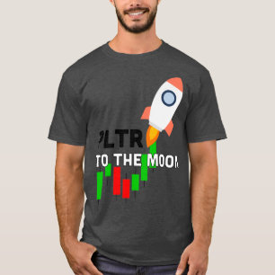 パランターPLTR月ろうそく立ち Tシャツ