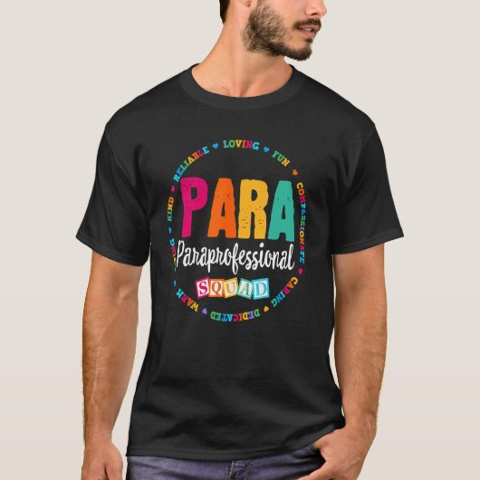 パラ専門分隊先生教育者アシス Tシャツ (正面)