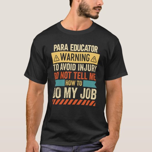 パラ教育警告者 Tシャツ (正面)