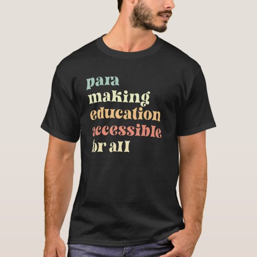 パラ鑑賞対人専門家のパラプロ Tシャツ (正面)