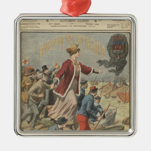パリおよびフランス市の寛大さ メタルオーナメント (正面)
