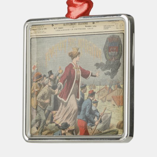 パリおよびフランス市の寛大さ メタルオーナメント (左)