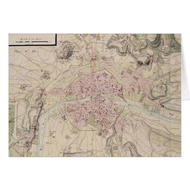 パリおよび包囲の地図 (正面横)