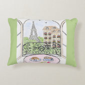 パリお洒落とエッフェルタワー アクセントクッション (裏面)