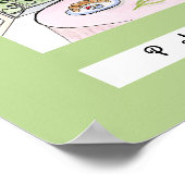 パリお洒落とエッフェルタワー「PARIS」 ポスター (角)