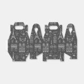 パリお洒落ドードルズパターン フェイバーボックス (折り畳みなし)