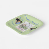 パリお洒落ーエッフェルタワービソキスPHOTO ペーパープレート (傾斜あり)