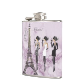 パリお祝いフラスクオンパープルマーブル フラスク (左)