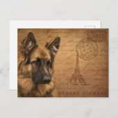 パリからのはがき ポストカード (正面/裏面)