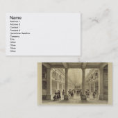 「パリからのパレ・ロワイヤルのGalerieのd'Orleans、 名刺 (正面/裏面)