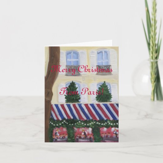 パリからのメリークリスマス シーズンカード (正面)