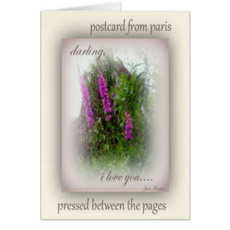 パリからの郵便はがき