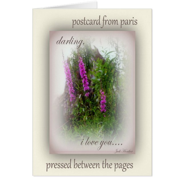 パリからの郵便はがき (正面)