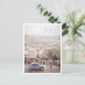 パリからサクレクール教会パープルカーフォト ポストカード (スタンド正面)