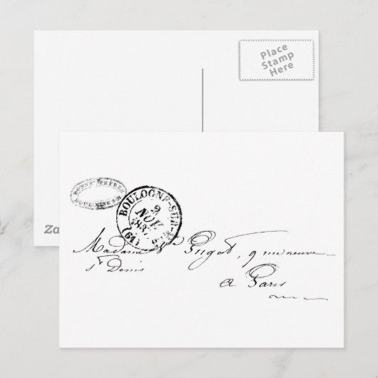 パリから ポストカード (正面/裏面)