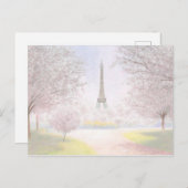 パリかわいらしインパステル ポストカード (正面/裏面)