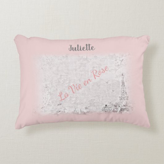 パリかわいらしラヴィアンバラ アクセントクッション (正面)