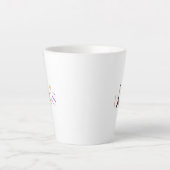 パリかわいらしー文字&エッフェルタワーラテコーヒーマグ カフェラテマグ (正面)