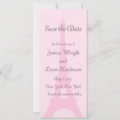 パリかわいらしー日付の保存 セーブザデート (正面)