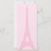 パリかわいらし結婚式招待状 招待状 (裏面)