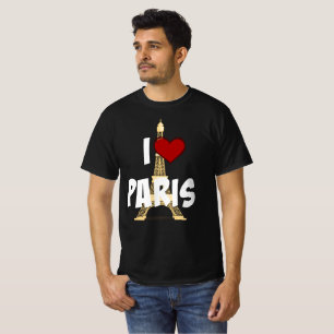 「パリが大好き」エッフェルタワー Tシャツ