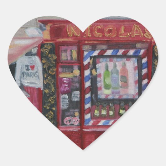 パリが大好き ハートシール (正面)