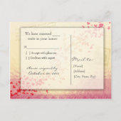 パリが大好き – RSVPカード インビテーションポストカード (裏面)