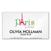 パリが好き マグネット名刺 (正面)