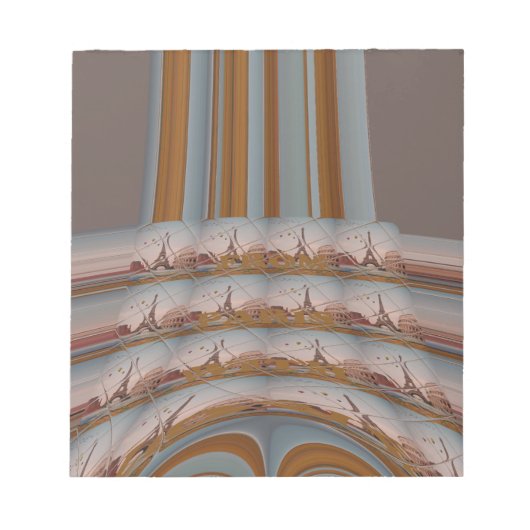 パリが好き(愛してる) ノートパッド (正面)