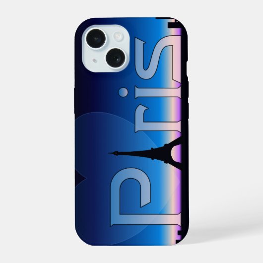 パリが好き iPhone 15ケース (裏面)
