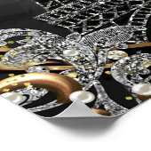 パリきらきら光るグラマーSparkleフランス女子ポスター ポスター (角)