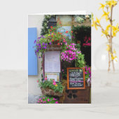 パリでのランチ、S Cyr カード (黄色い花)