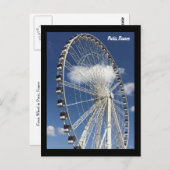 パリでの観覧車の乗り物 ポストカード (正面/裏面)