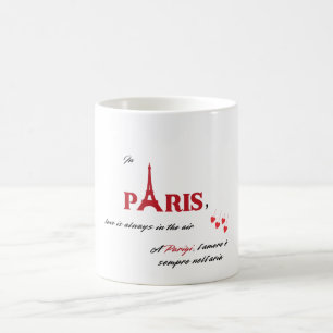 パリでは愛は常に空中にある コーヒーマグカップ