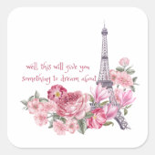 パリでエミリーをする スクエアシール (正面)