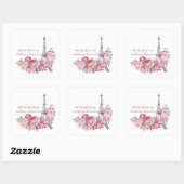 パリでエミリーをする スクエアシール (シート)