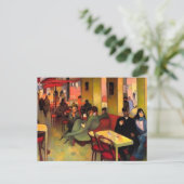 パリでコーヒーを飲む ポストカード (スタンド正面)