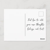 パリでコーヒーを飲む ポストカード (裏面)