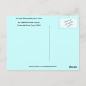 パリで一番美しい自転車 ポストカード (裏面)